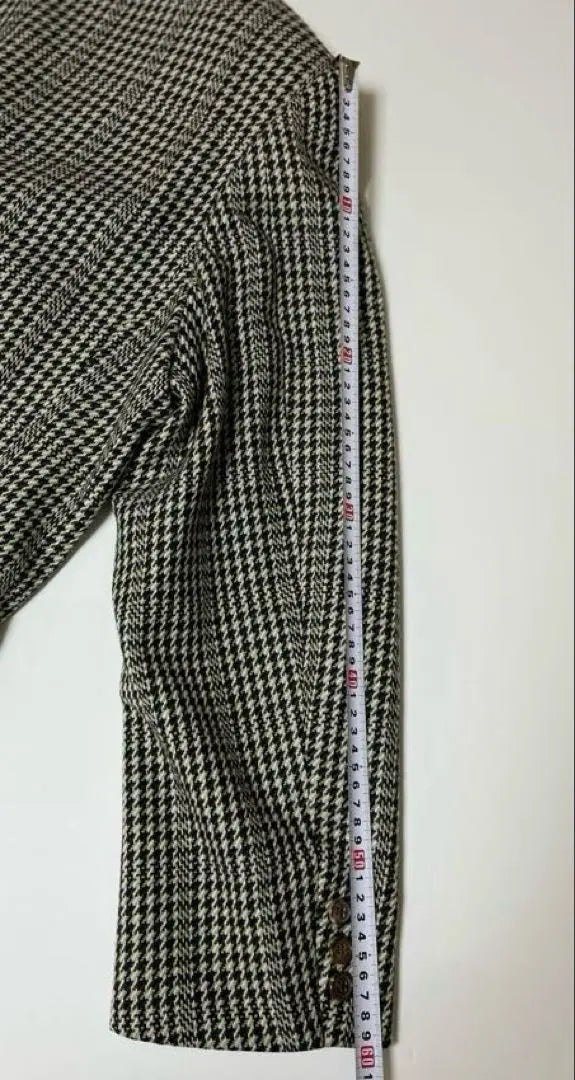 MARIO VALENTINO Check pattern wool jacket