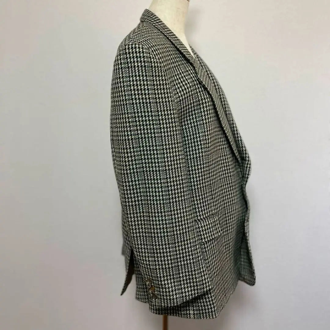 MARIO VALENTINO Check pattern wool jacket