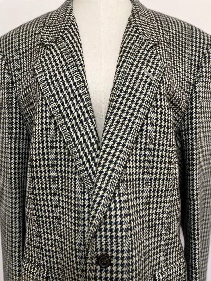 MARIO VALENTINO Check pattern wool jacket