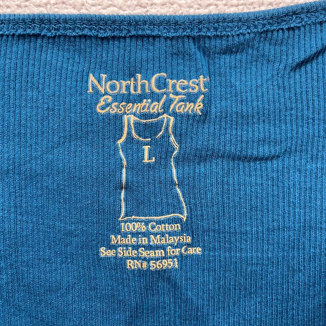 ✨100% cotton✨ North Crest [L] Tank Top Vintage Overseas