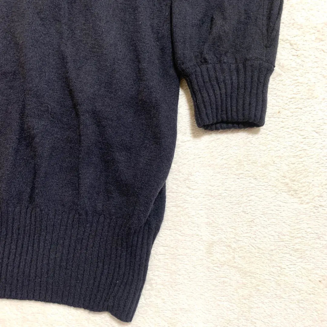 Nano Universe Knit Women's [F] Long length ribbon Charcoal gray | ナノユニバース ニット レディース【F】ロング丈 リボン チャコールグレー