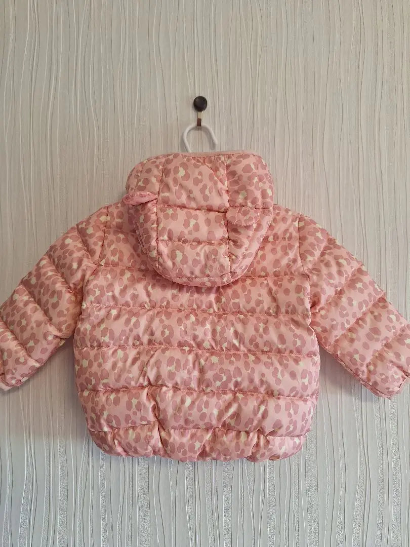 Chaqueta de abrigo para bebé GAP con estampado de leopardo, color rosa, talla 12 a 18 meses, 80