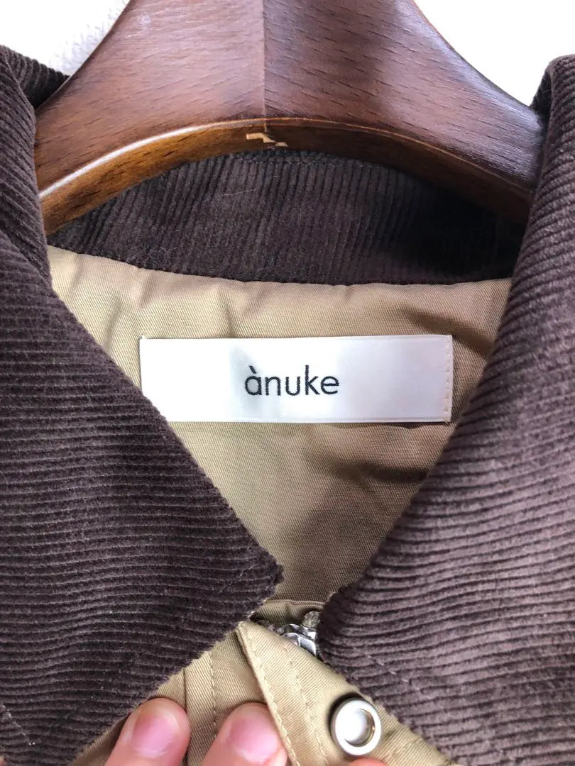 B02433 anuke Twill Soutiencollar coat