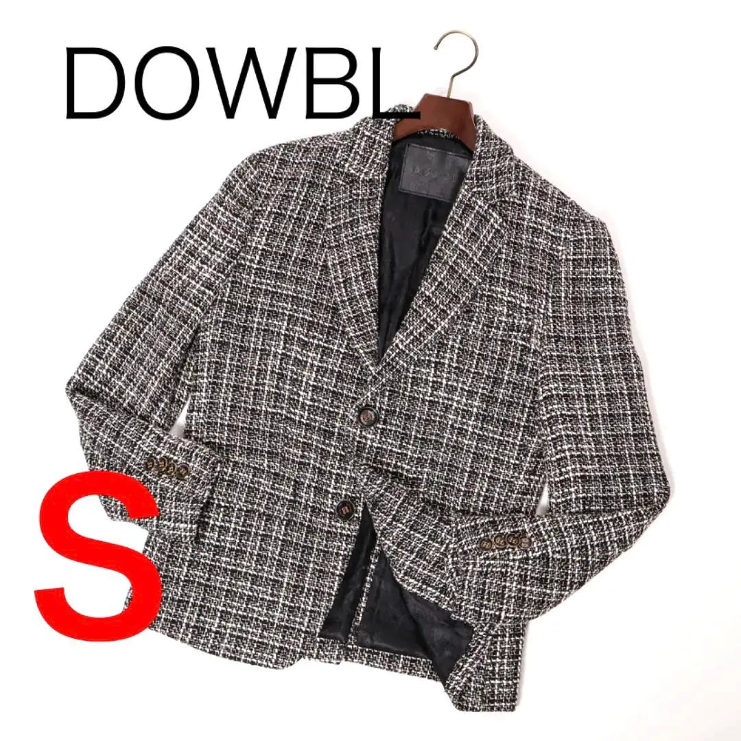 E8275◾️Chaqueta doble de tweed de 2 botones, cubertería auténtica