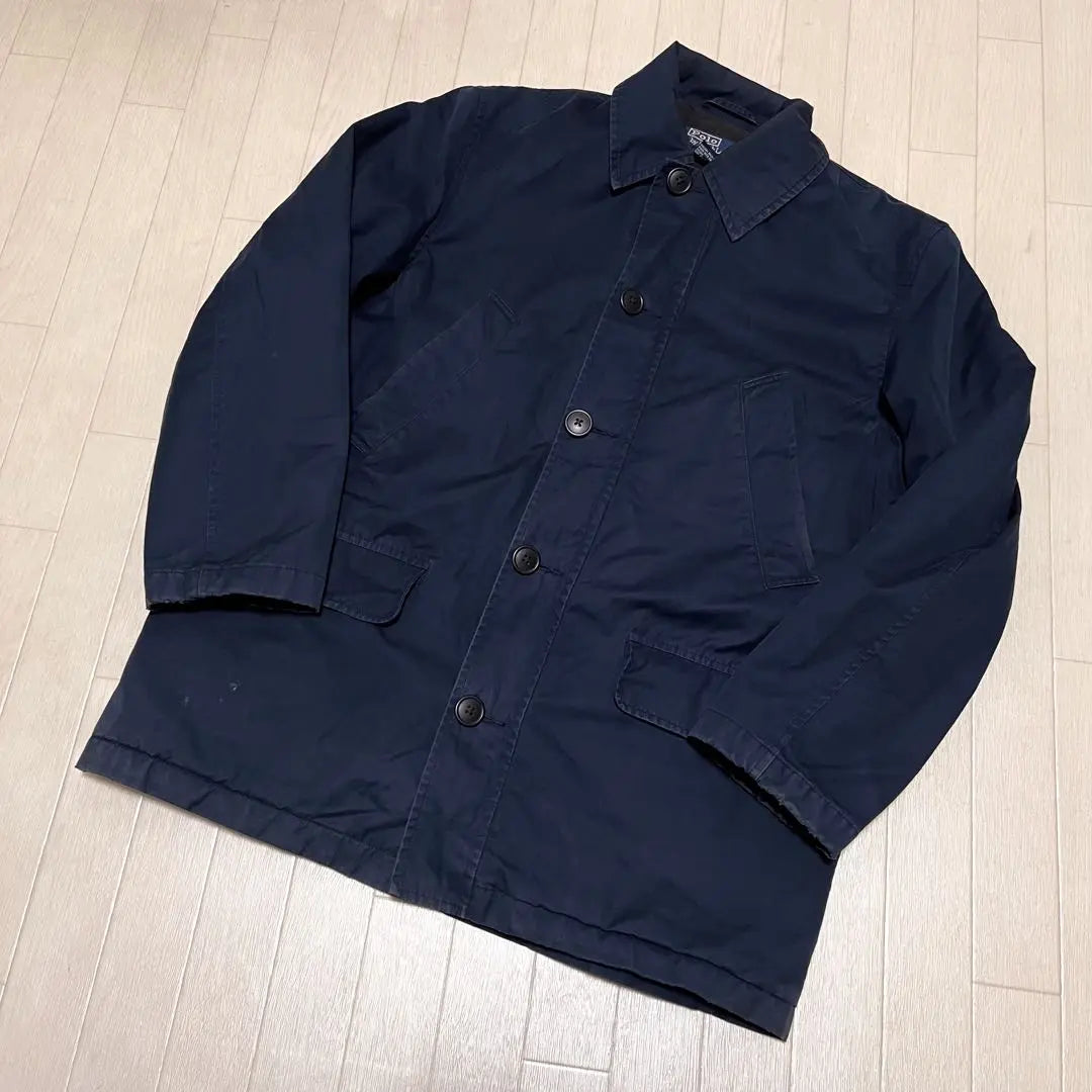 Yu127★ Polo by RALPH LAUREN Stainless Steel Collar Coat Men's