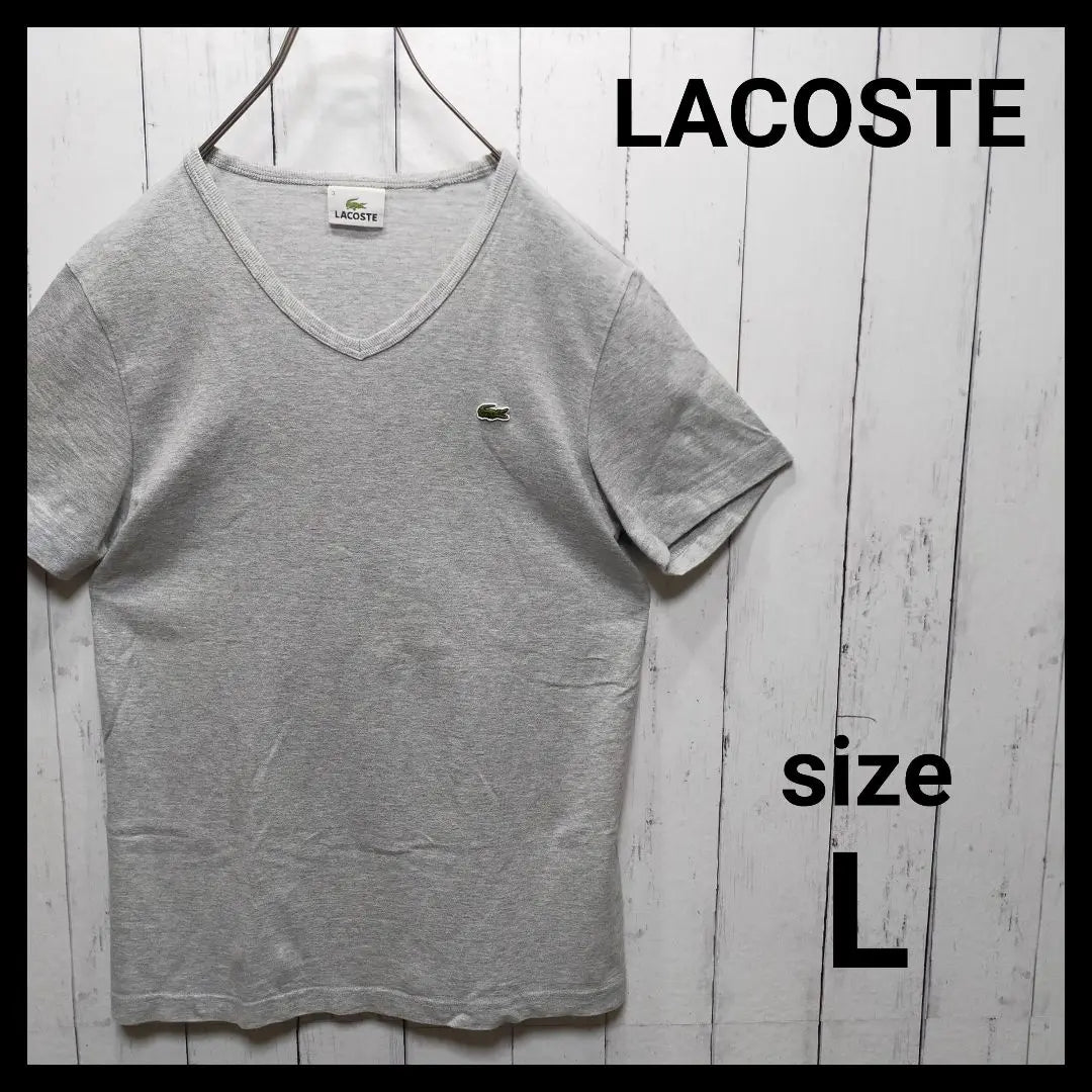 【LACOSTE】 Onepoint V-neck Tee　D1849