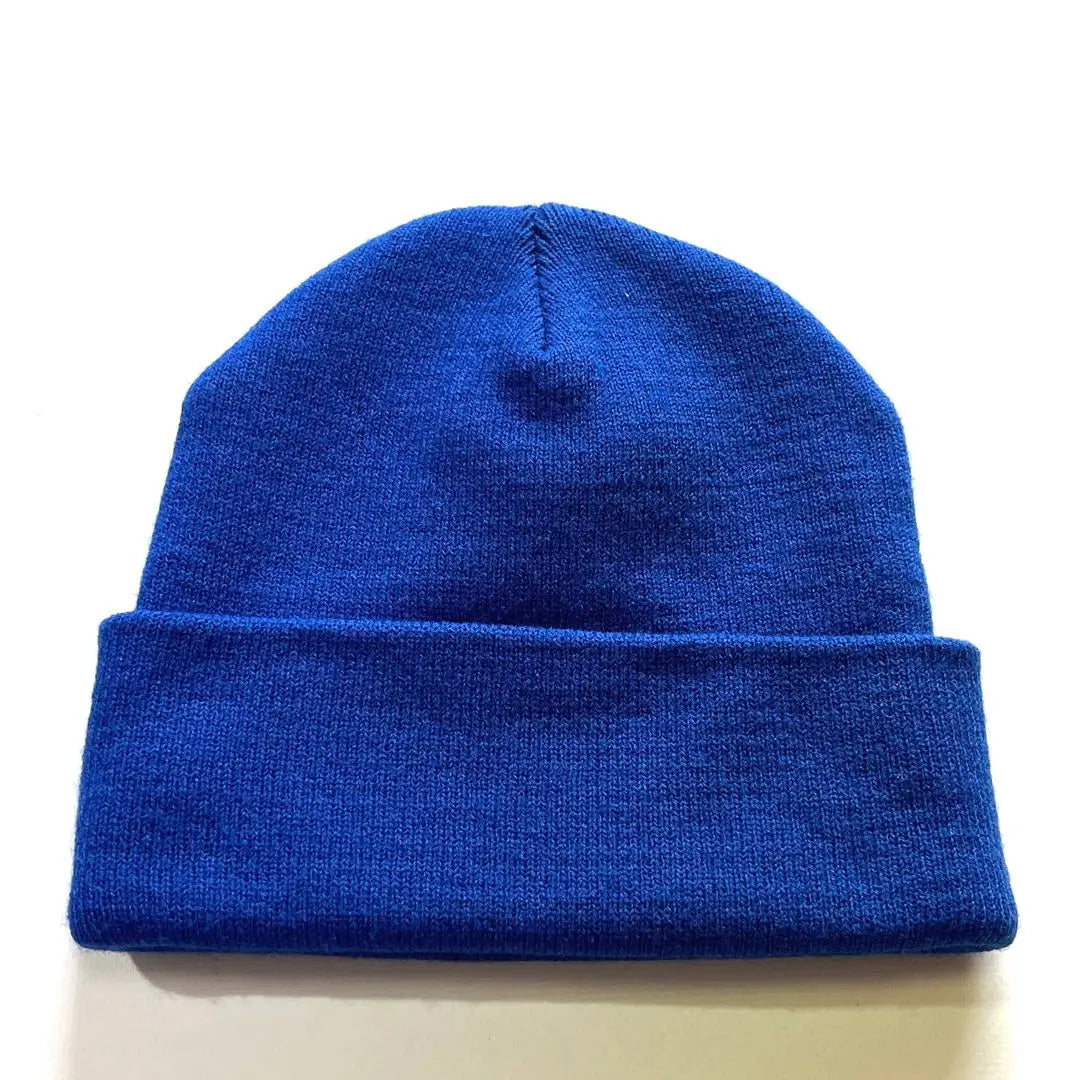 Cocolo BLAND Knit Hat Blue White Logo Embroidery Beanie Watch Cap