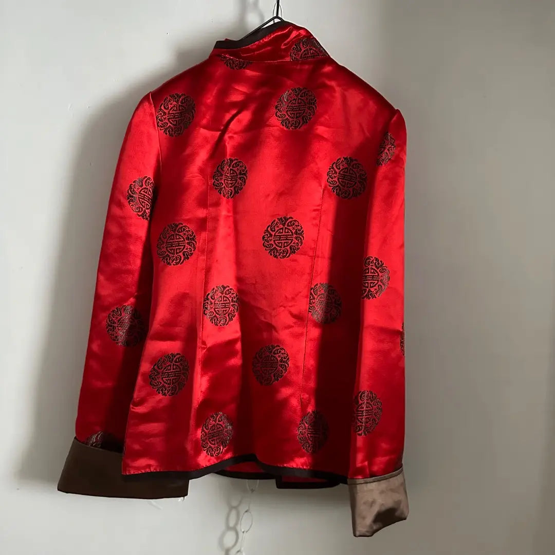 Chinese satin shirt jacket grunge retro vintage hanshi clothes | チャイナサテンシャツジャケットグランジレトロヴィンテージ漢服