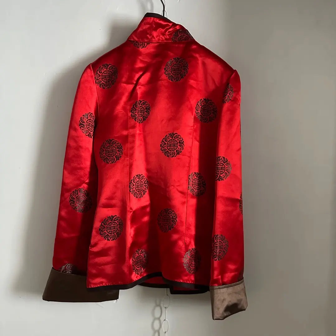 Chinese satin shirt jacket grunge retro vintage hanshi clothes | チャイナサテンシャツジャケットグランジレトロヴィンテージ漢服