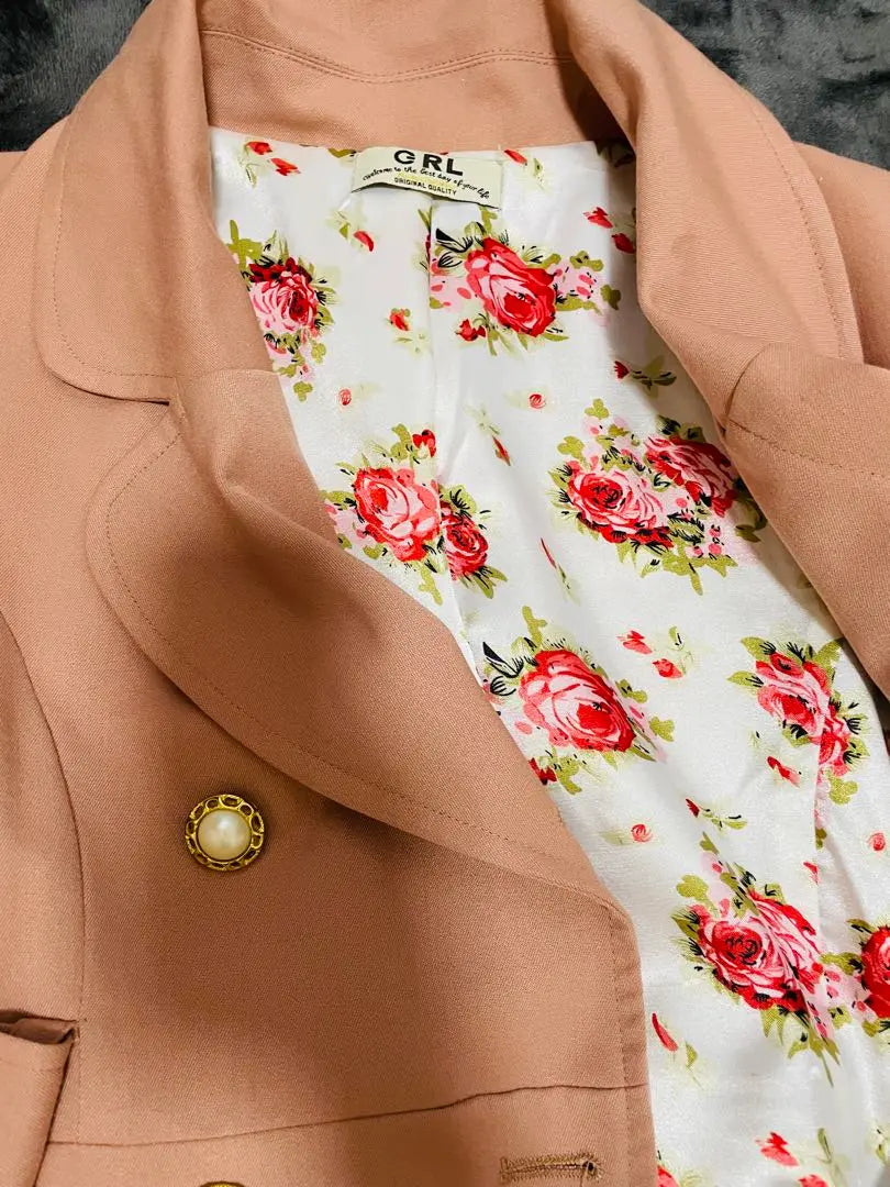 Gabardina con forro floral GRL Grail