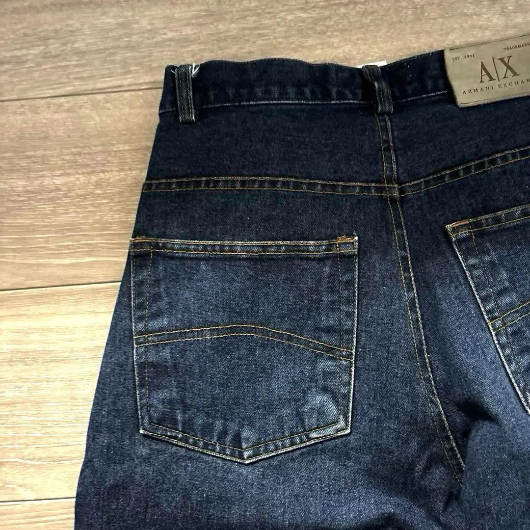 Vintage Armani Exchange Dark Blue Custom Jeans Denim M