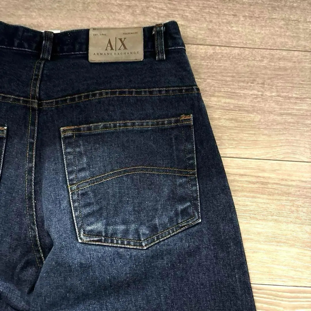 Vintage Armani Exchange Dark Blue Custom Jeans Denim M