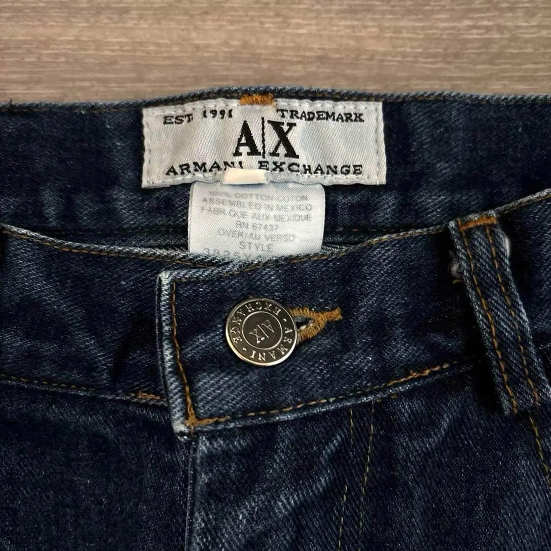 Vintage Armani Exchange Dark Blue Custom Jeans Denim M