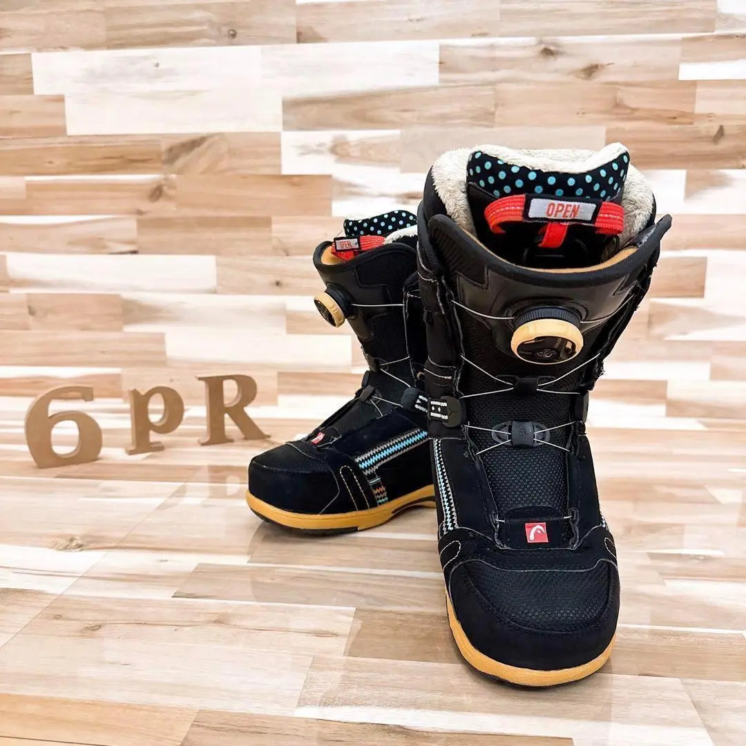 [Head] HEAD ZORA Snowboard Boots 23.0 Black x Green