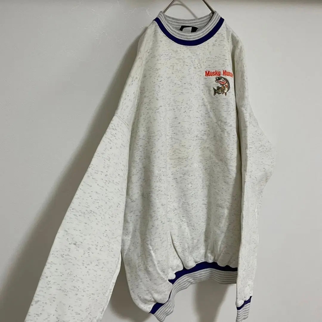 YAN15 [Made in America] ULTRACLUB Sweatshirt [Men's 2XL] White Gray