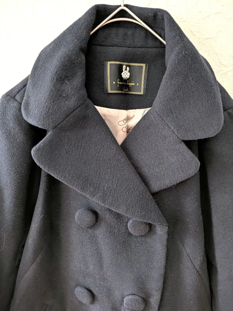 Unused/Tag included franche lippe black coat outerwear navy