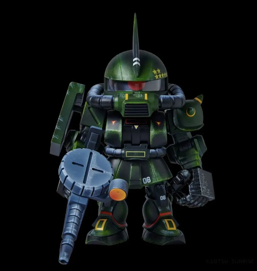 Conjunto de resumen de 2 puntos de QMSV Kunio Okawara Zaku II y Gundam abierto