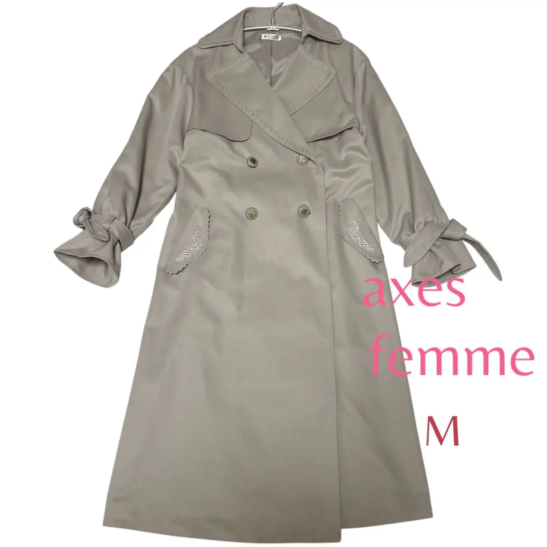 ejes mujer abrigo primavera gabardina abrigo beige M