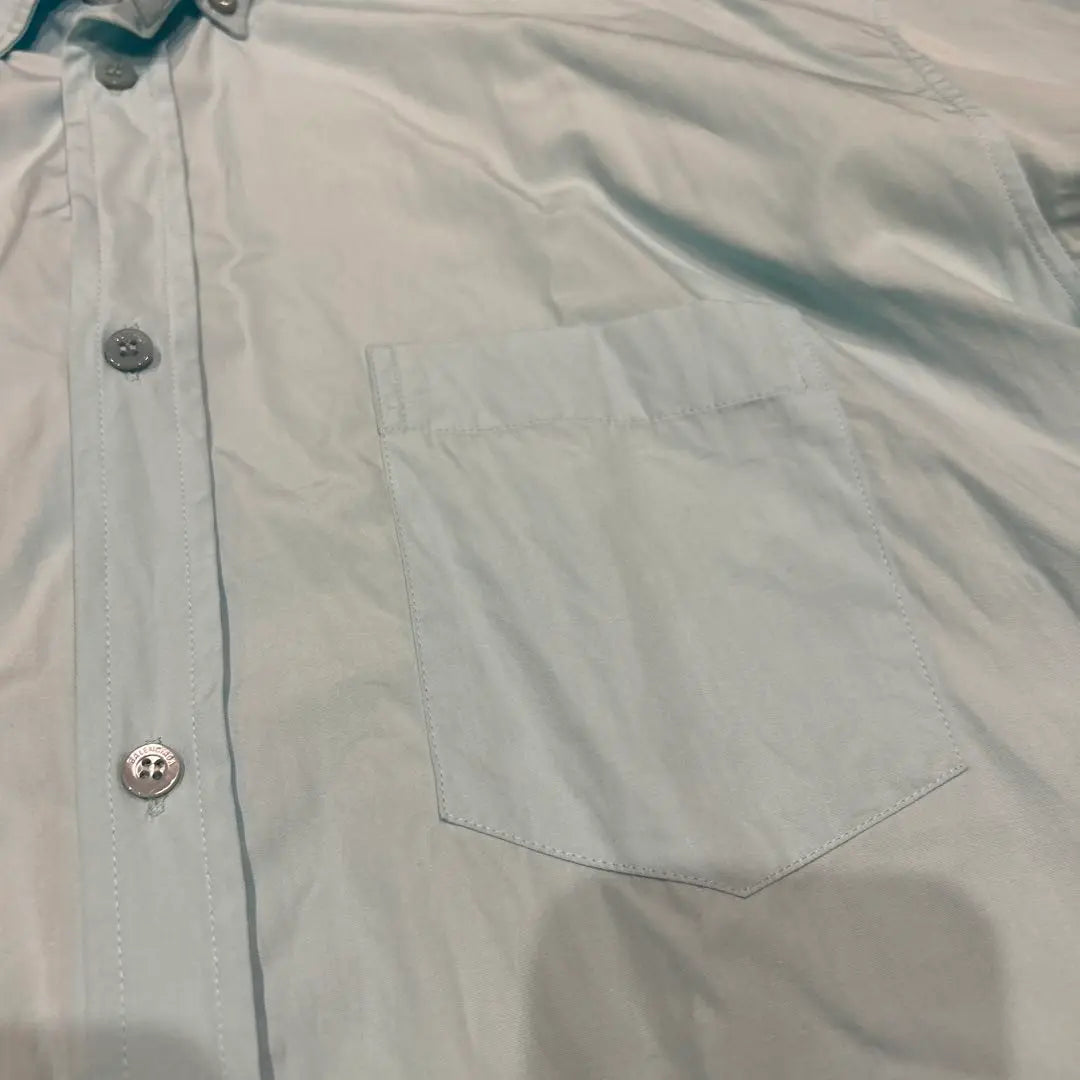 BALENCIAGA Short-sleeved shirt Light blue Backlog Back button down