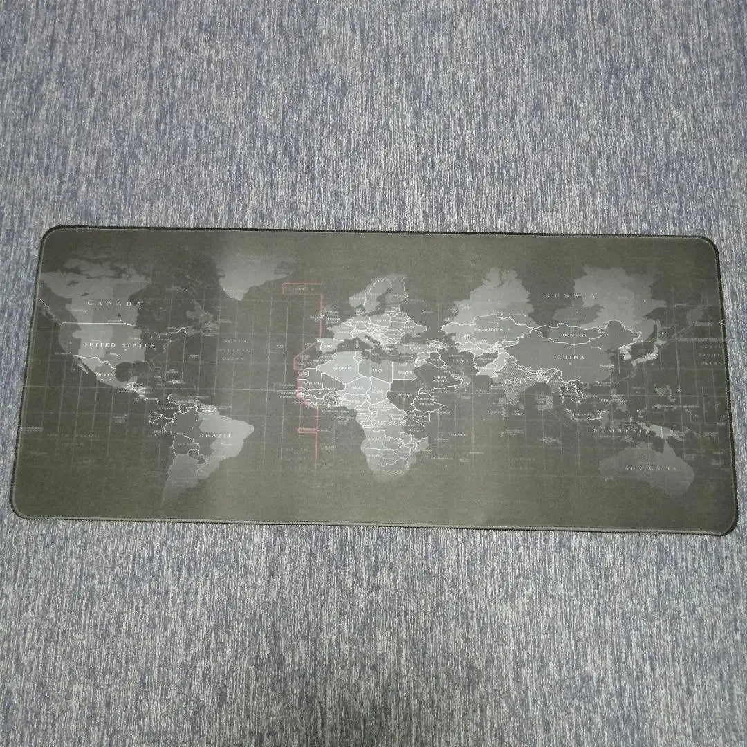 Large mouse pad, world map, gaming, non-slip, keyboard, horizontal, for work