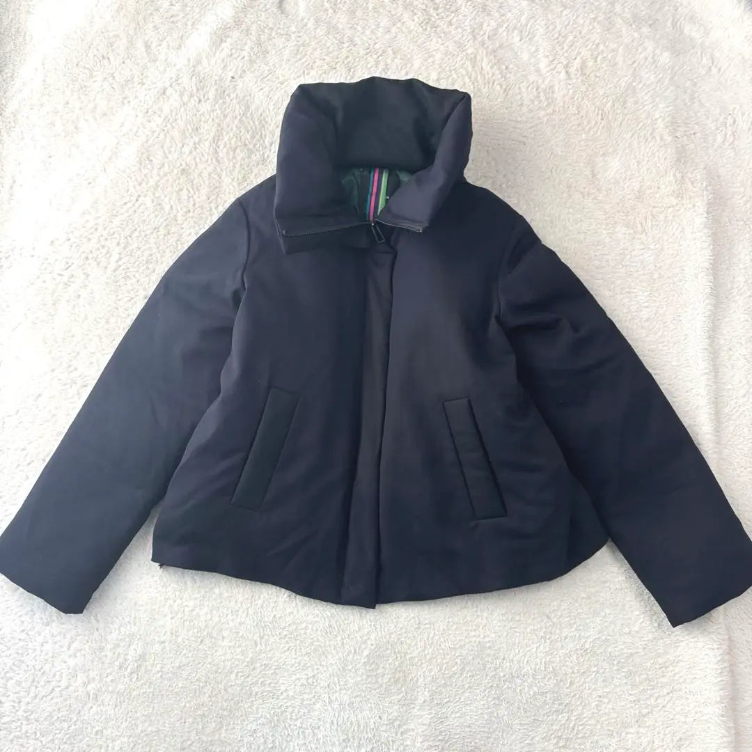 Paul Smith Switching Navy x Black Short Down Jacket