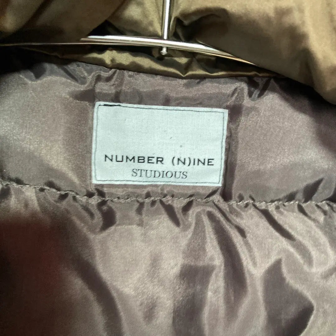 NUMBER (N)INE Chambray Nylon Stand Collar Down Jacket