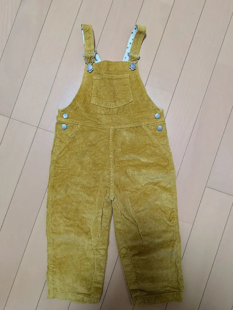 ★Petit Bateau Corduroy Overalls Mustard Yellow