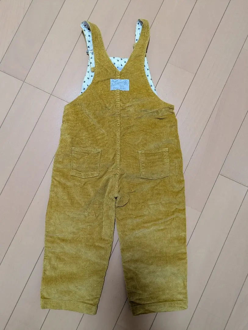 ★Petit Bateau Corduroy Overalls Mustard Yellow