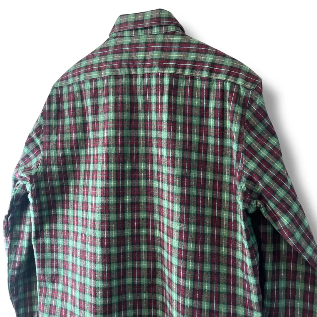 Euro Vintage Grandpa Shirt Flame Shirt Check Vintage