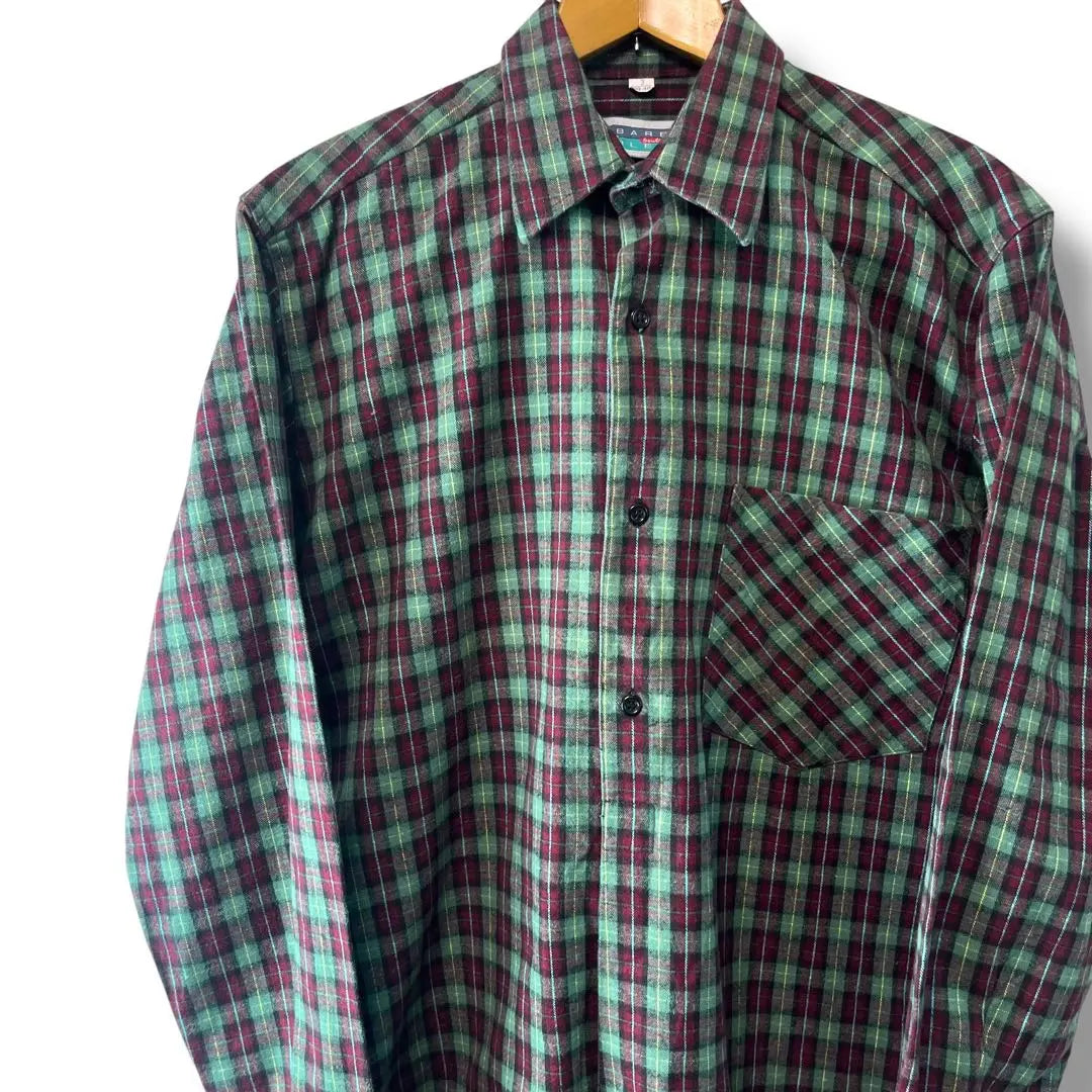 Euro Vintage Grandpa Shirt Flame Shirt Check Vintage