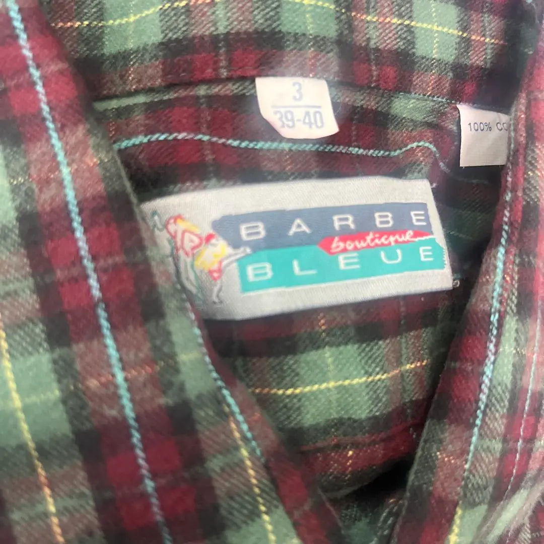 Euro Vintage Grandpa Shirt Flame Shirt Check Vintage