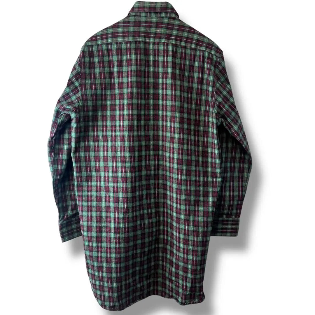 Euro Vintage Grandpa Shirt Flame Shirt Check Vintage