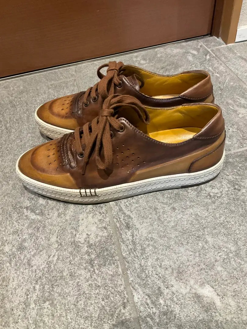 Berluti shoes sneaker type leather shoes