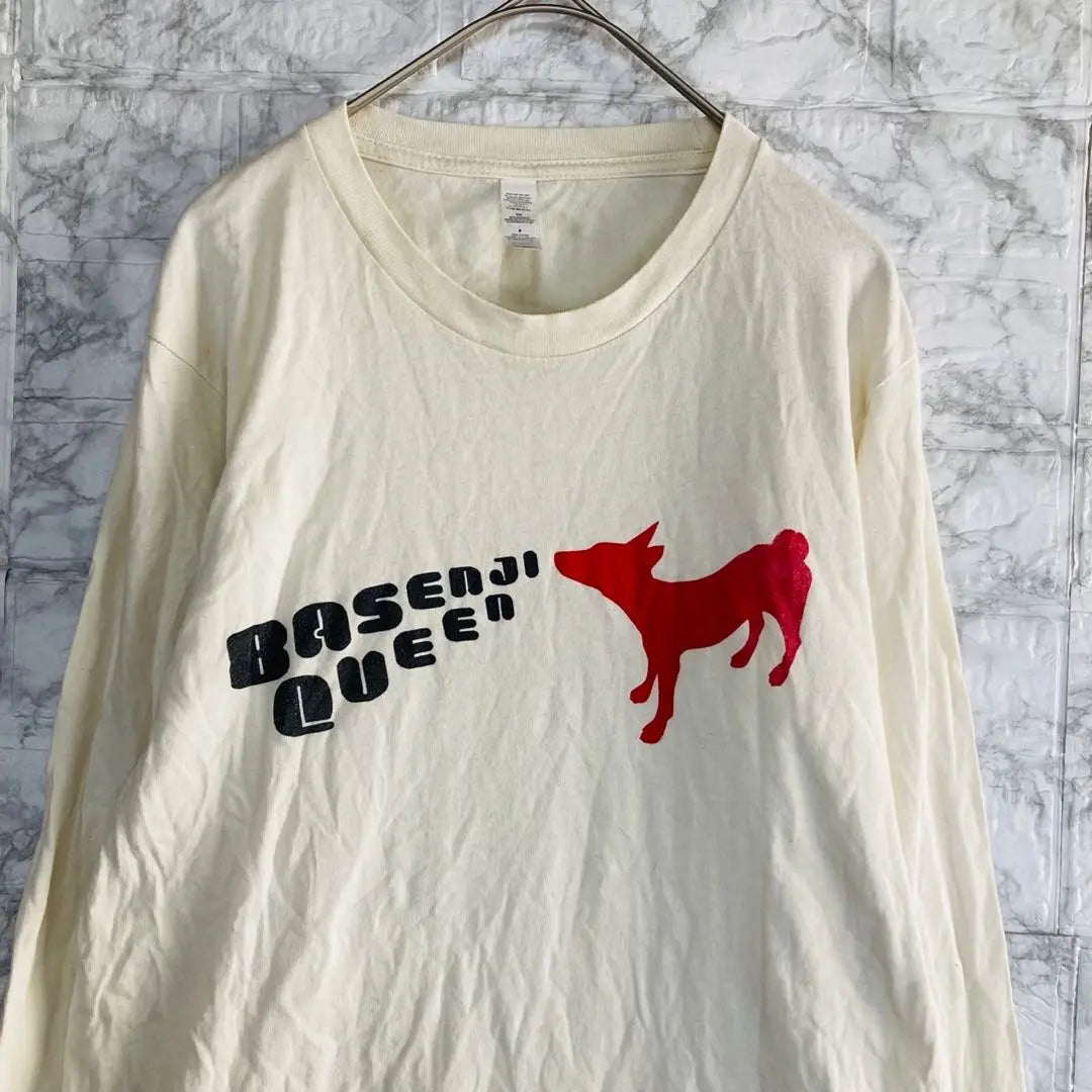 USA Long Sleeve Cut Saw/Ron T Dog Animal English Print American Casual