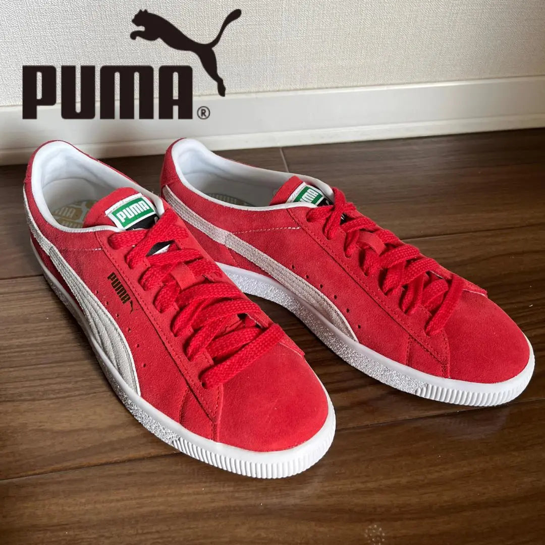 Brand new, unused PUMA suede classic ⅩⅩⅠ red 28cm