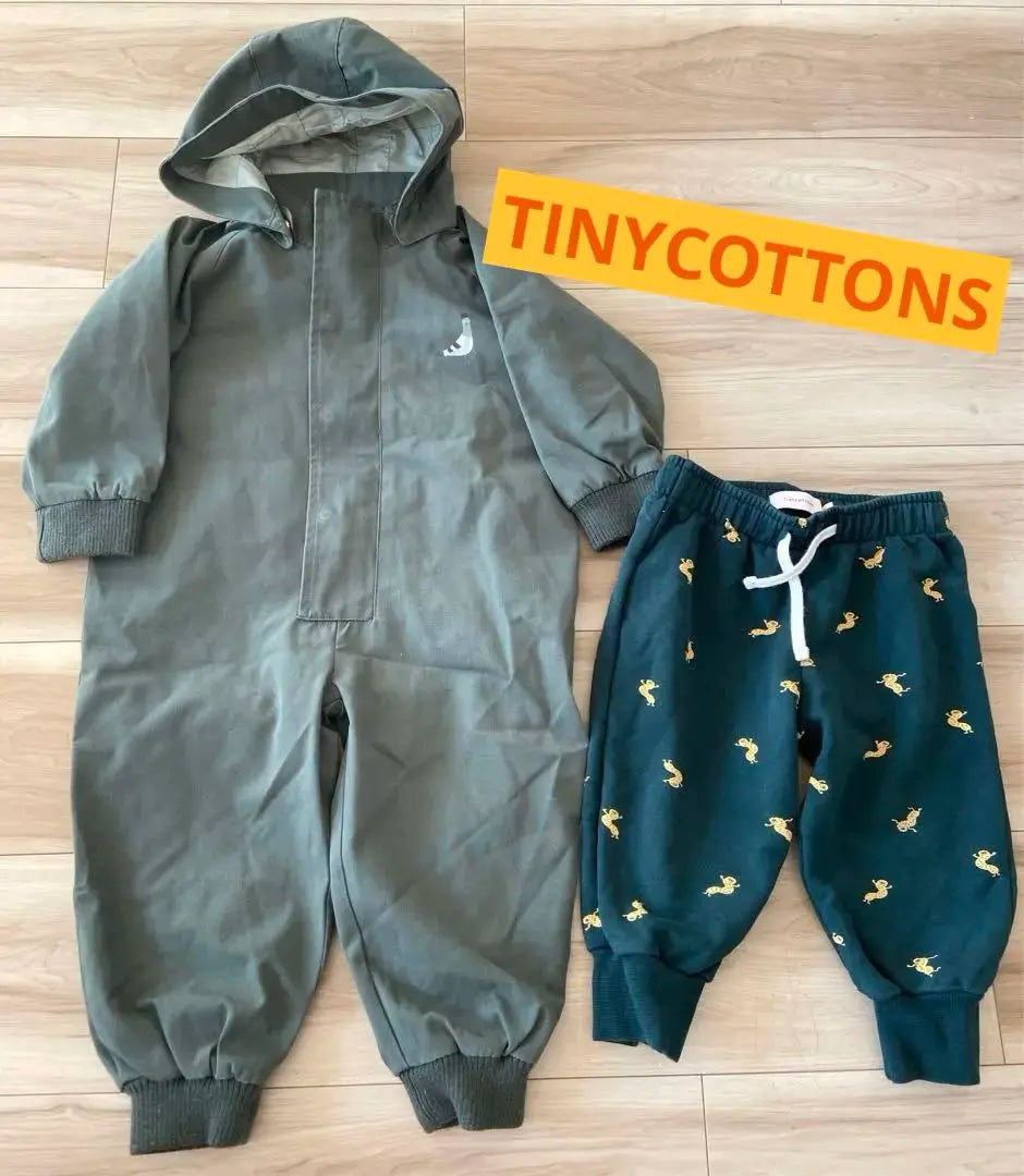 Beautiful goods ★ Tiny Cottons ★ Jump Suit back brushed pants 1-3 years old