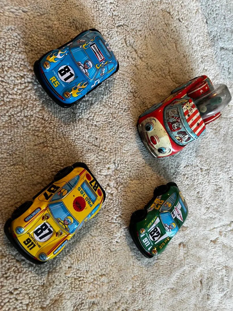 4 tin cars