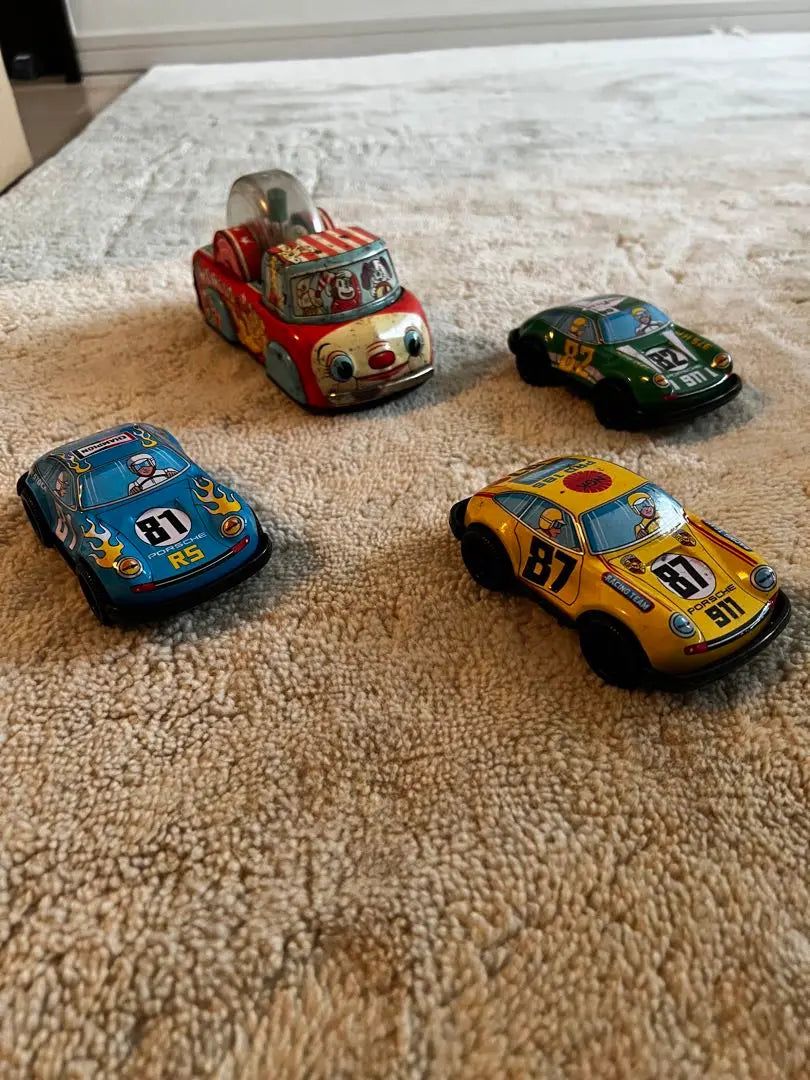 4 tin cars