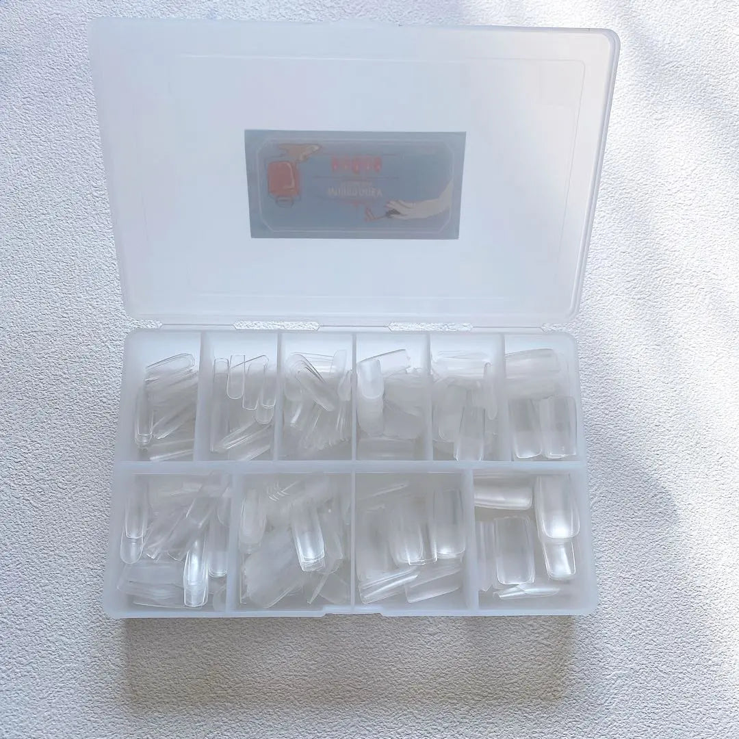 ✨ Immediate purchase OK✨ Nail chip long 500 sets set 10 size clear chips | ✨即購入OK✨ ネイルチップ ロング 500枚セット 10サイズ クリアチップ