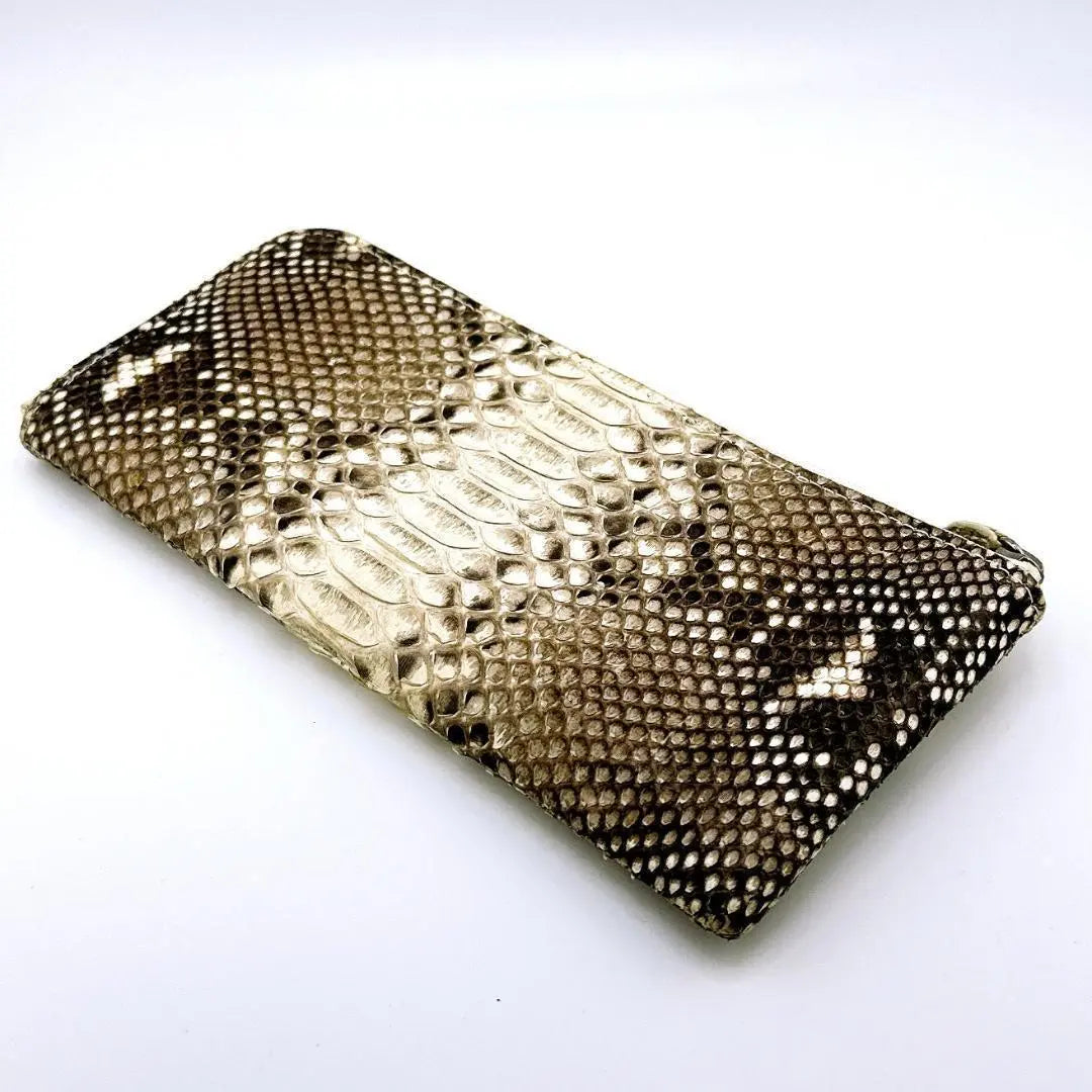 Cartera larga Diamond Python Cartera larga para hombre con cremallera en forma de L