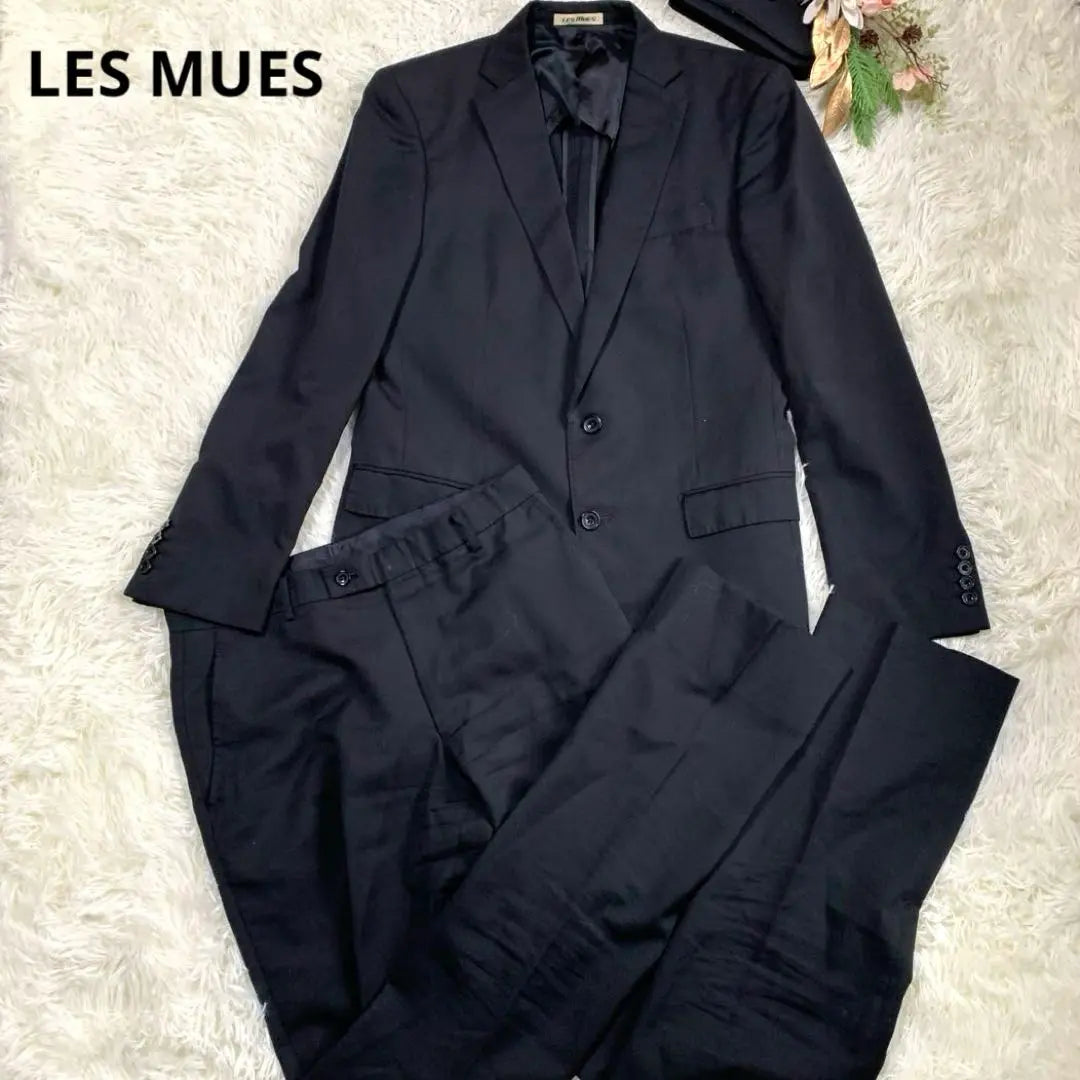 LES MUES Black Formal Suit Set Luxury Formal Wear Mourning Clothes