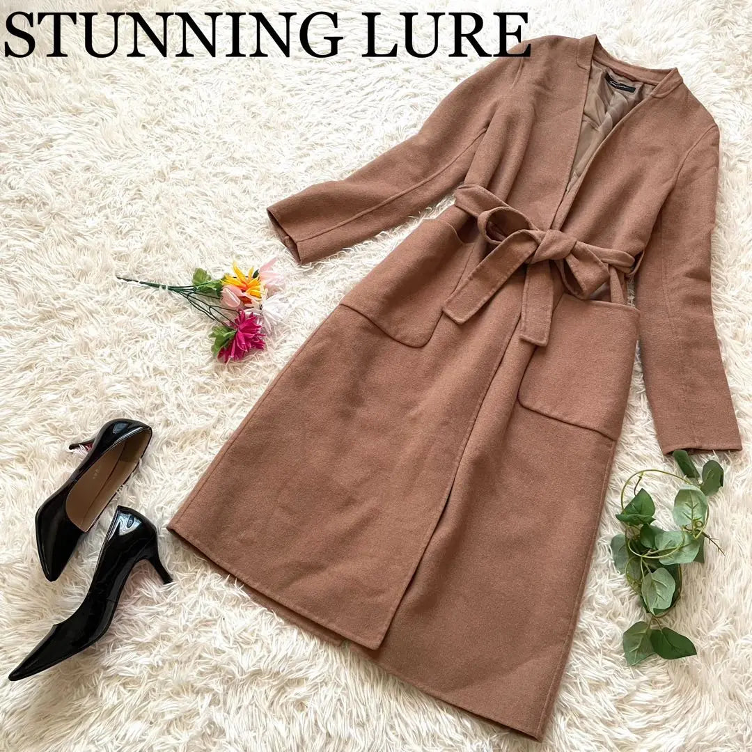 STUNNING LURE No collar belted coat