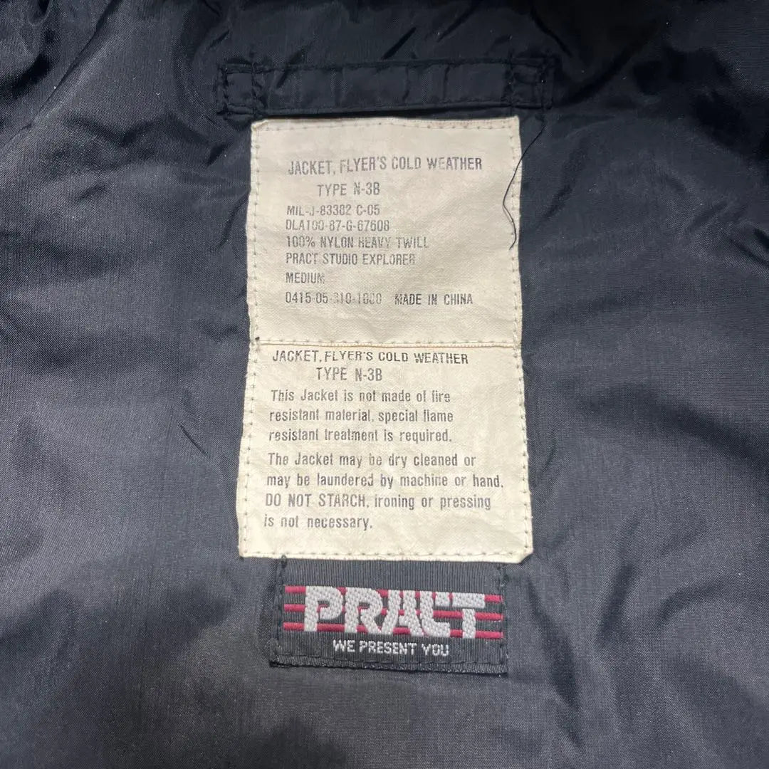 Rare color PRACT n3b flight jacket M Free shipping