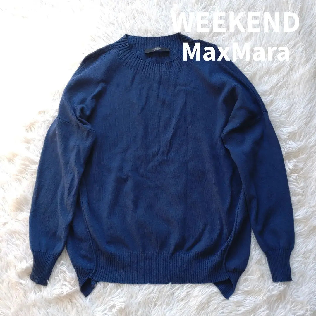 Weekend Max Mara Knit Rib XS Blue Loose