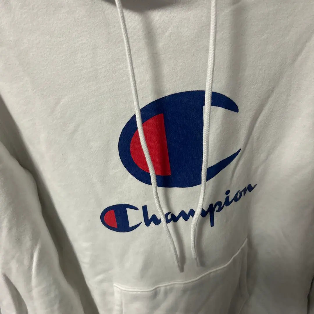 ⭐️Champion with white hooded hoodie champion trainer | ⭐️ Champion 白フード付きパーカー　チャンピオン　トレーナー