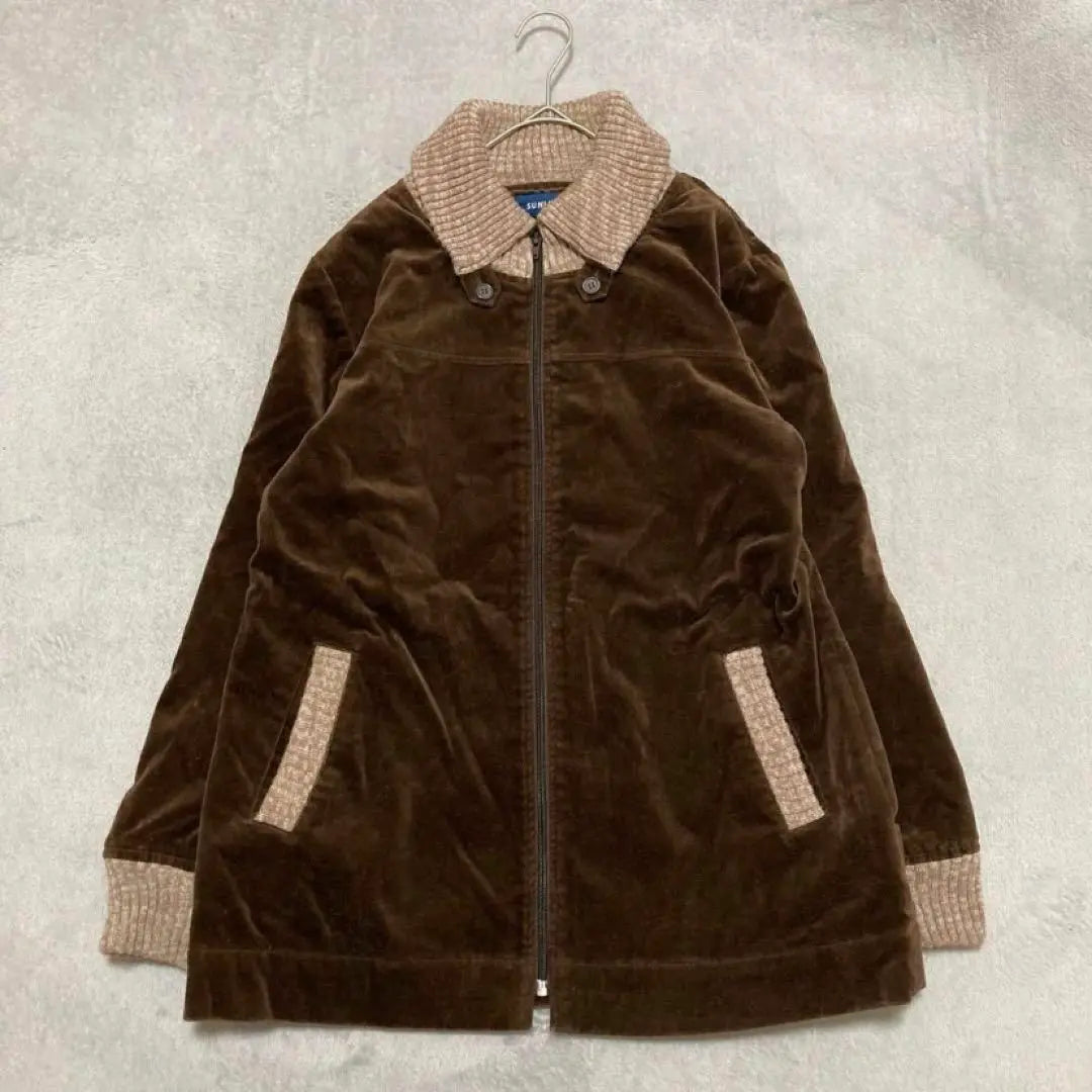 [SUNLUCAS] (M) Cotton Plain Jacket Outerwear Brown