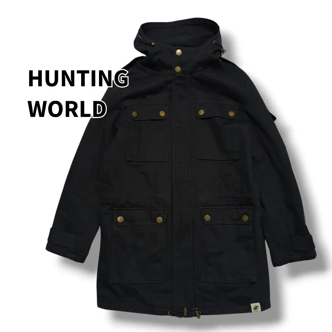 HUNTING WORLD Military Jacket Parka Black