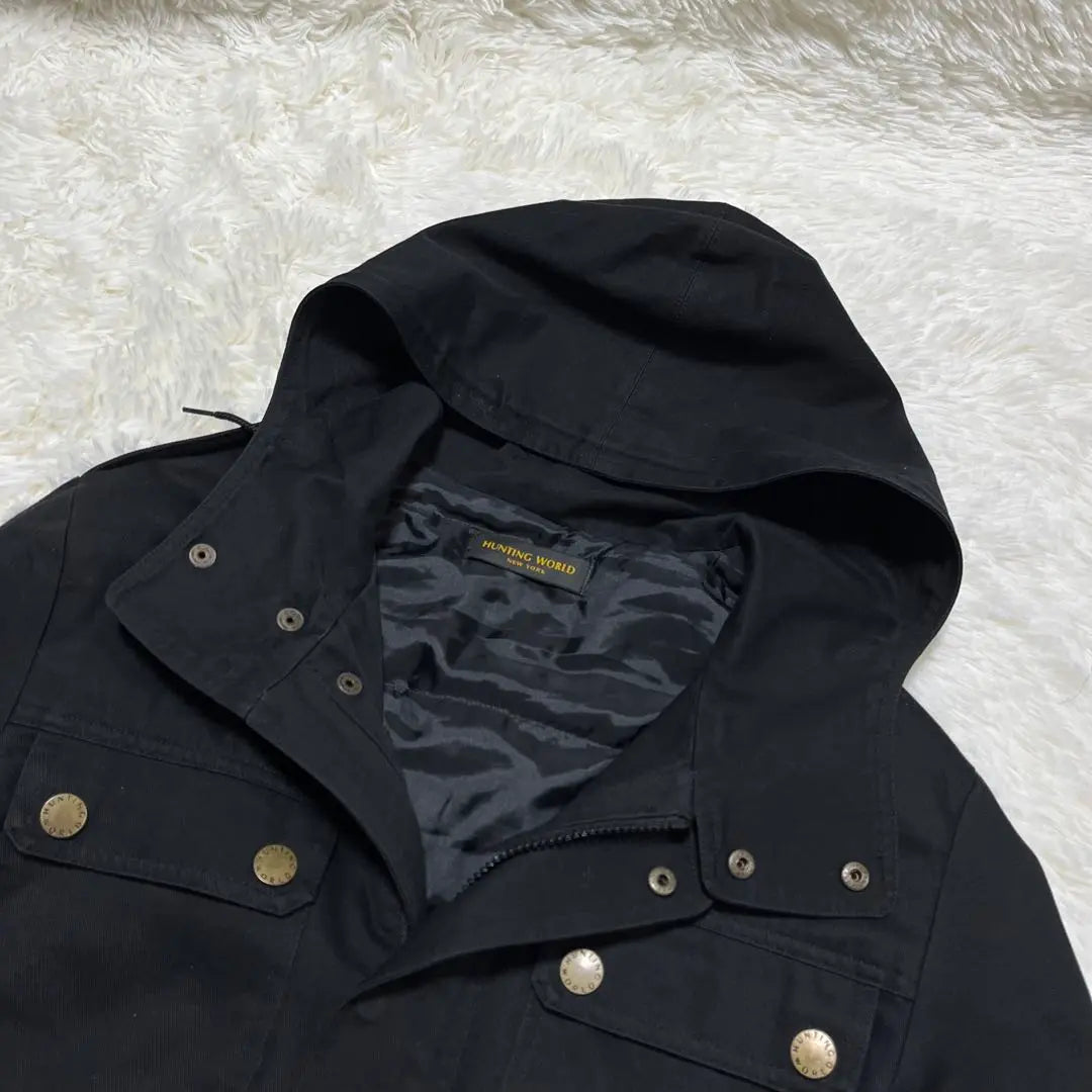 HUNTING WORLD Military Jacket Parka Black