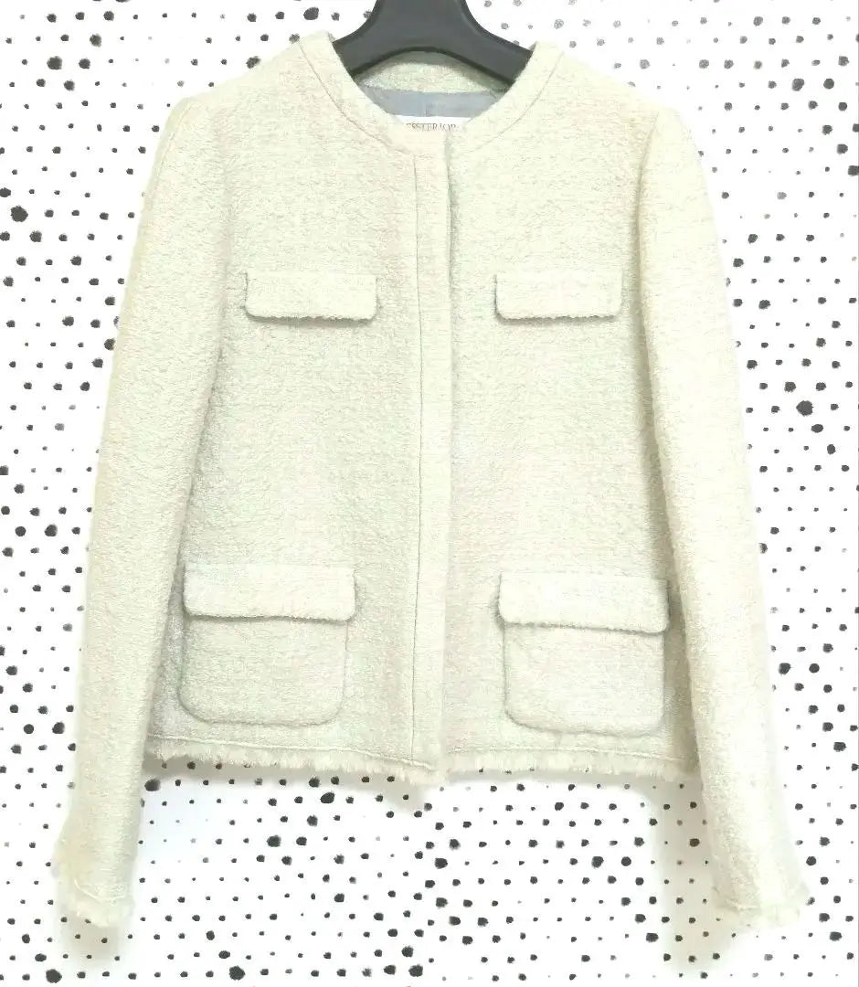 DRESSTERIOR wool blend No -color jacket 38 Ivory