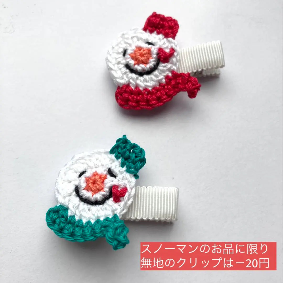 [Snowman] Baby Hair Clip ♡ Baby Hair Pins ♡ Semi-made